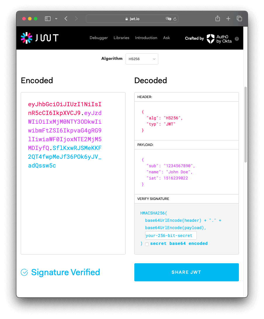 JWT.io Debugger