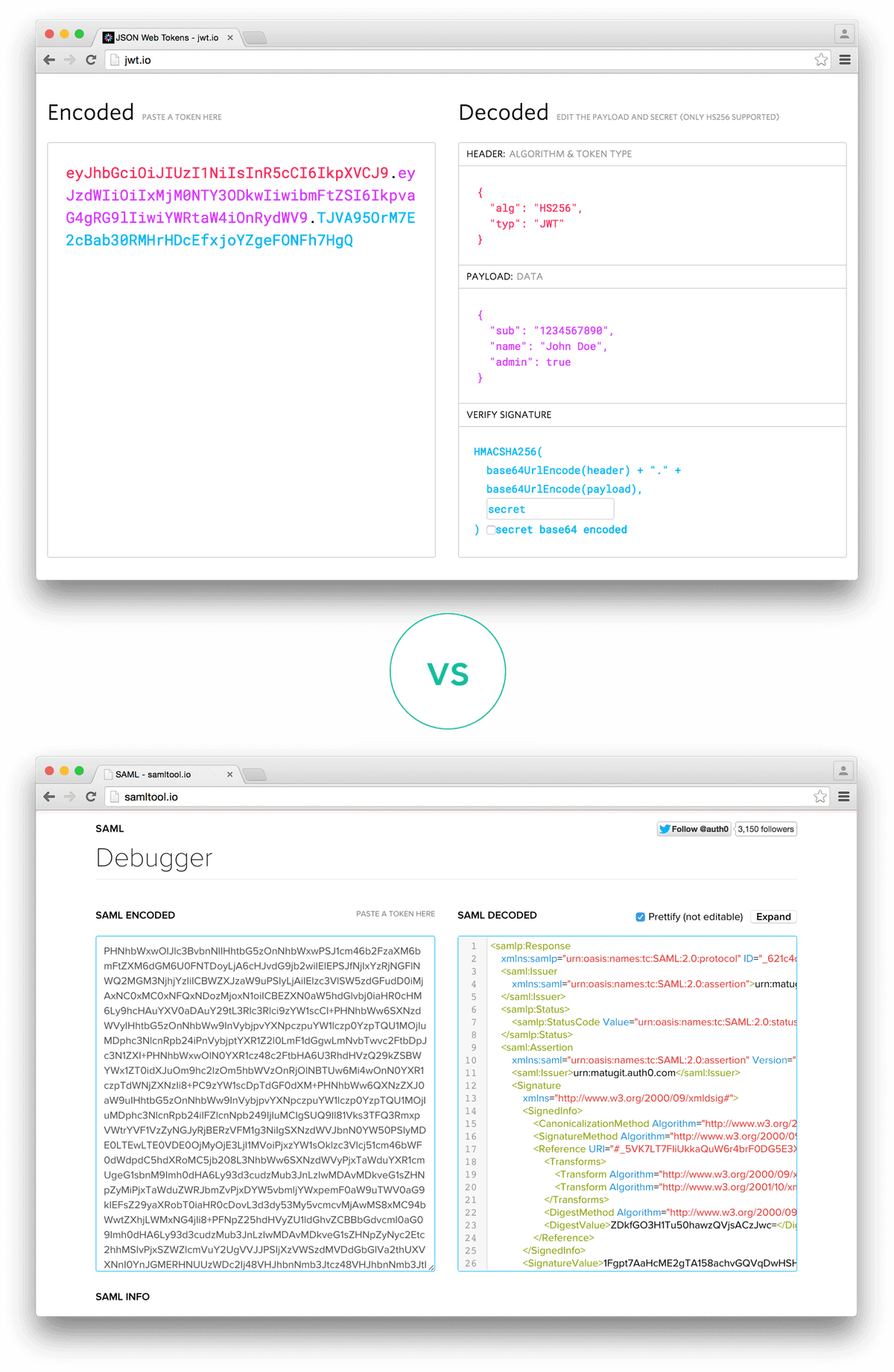JSON Web Tokenの概要 - jwt.io